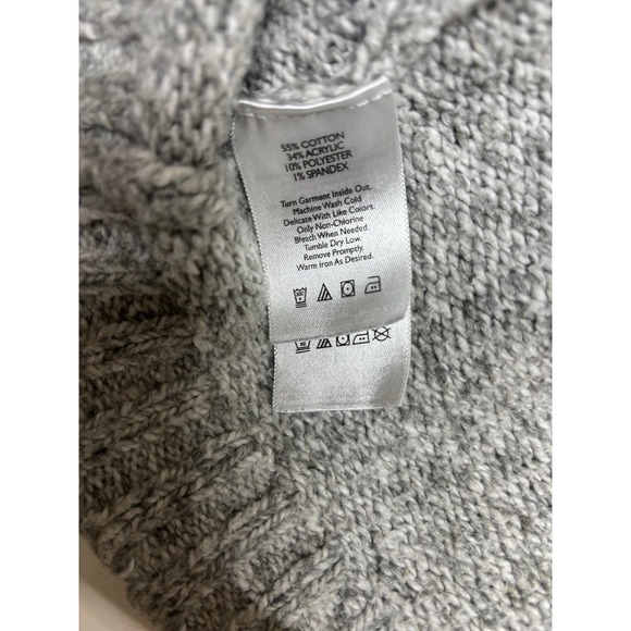 Eddie Bauer Sleepwear Gray Shawl Collar Cardigan Sweater Womens XS - Picture 3 of 4